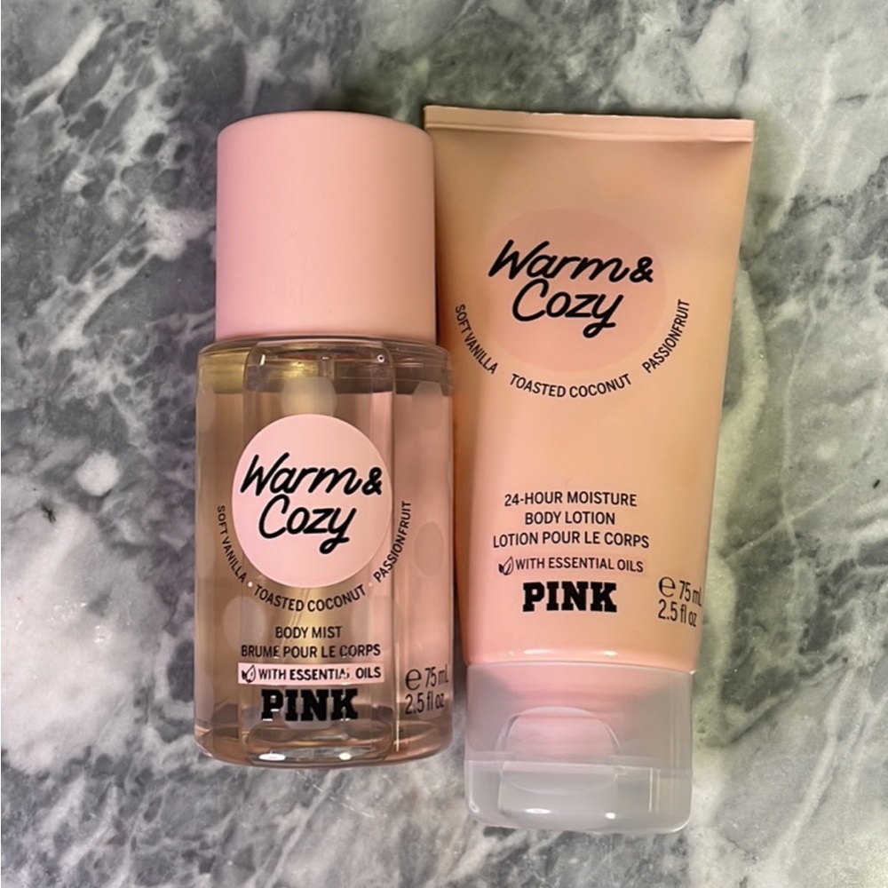 Victorias Secret Pink Fragrance Mist Lotion Set Warm and Cozy